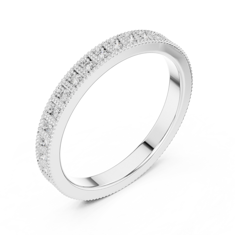 Ladies Ring DDLR-229@7 - White Gold - Image