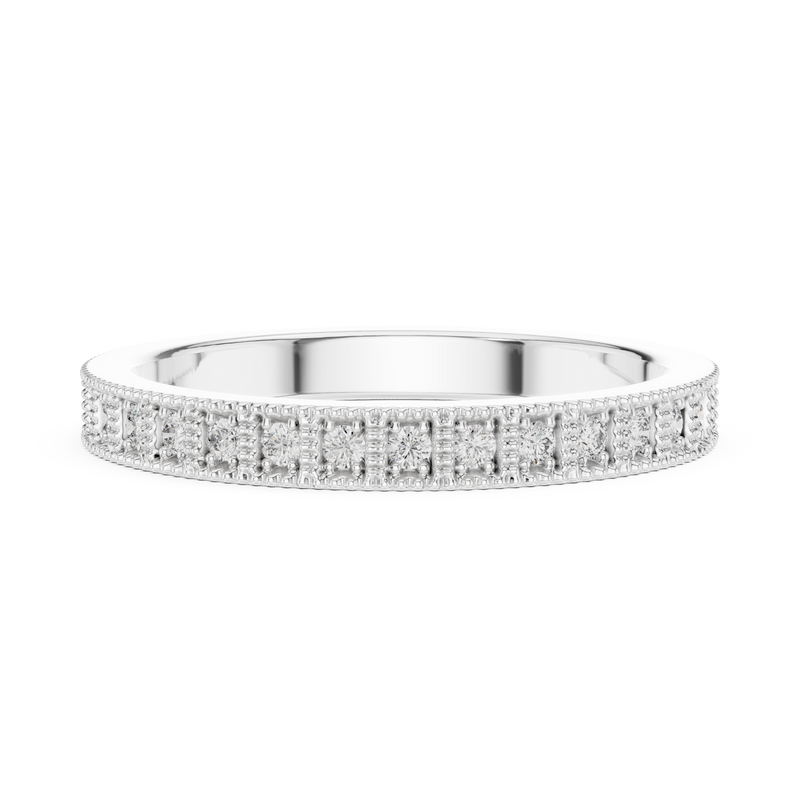 Ladies Ring DDLR-229@7 - White Gold - Image