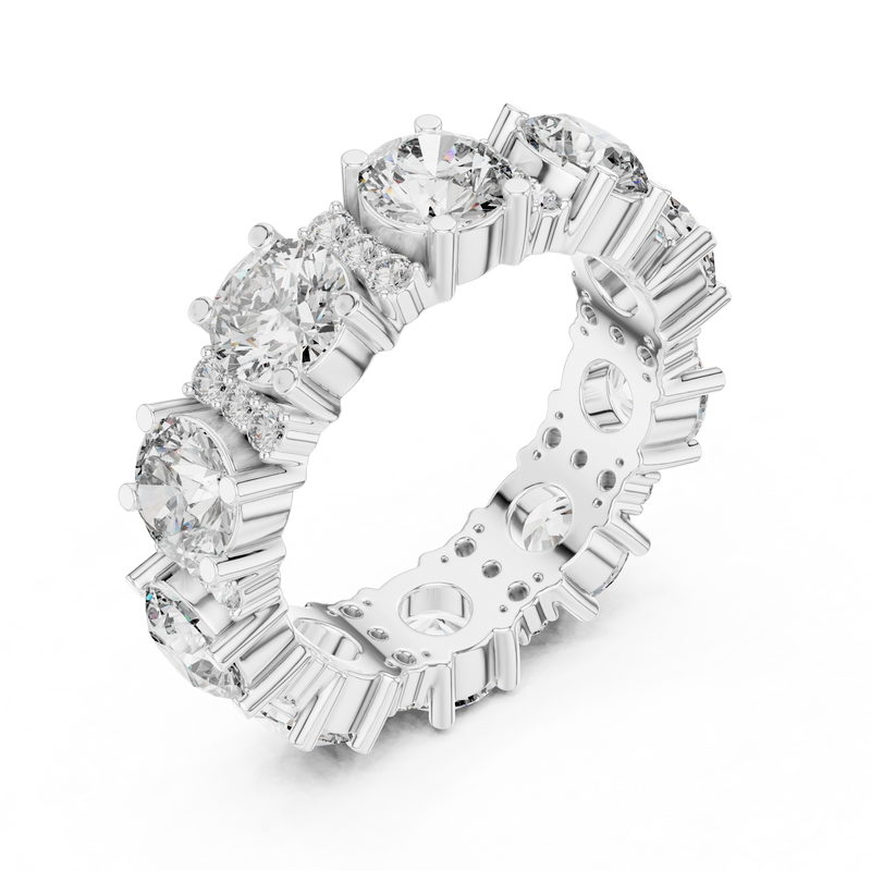 Ladies Ring DDLR-232@7 - White Gold - Image