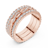 Ladies Ring DDLR-234@7 - Rose Gold - Image