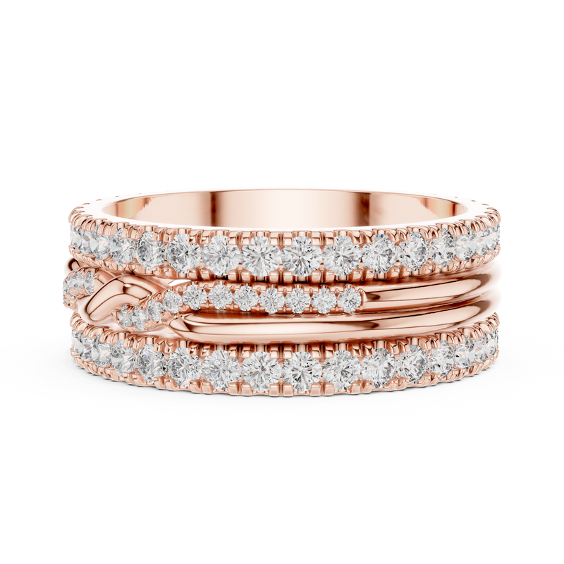 Ladies Ring DDLR-234@7 - Rose Gold - Image