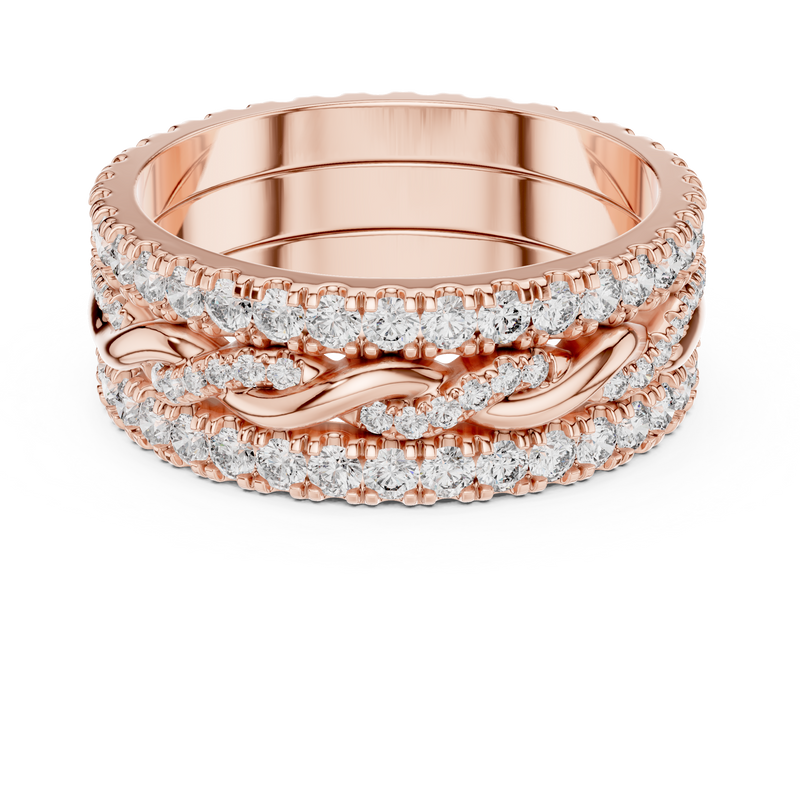 Ladies Ring DDLR-234@7 - Rose Gold - Image