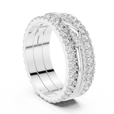 Ladies Ring DDLR-234@7 - White Gold - Image
