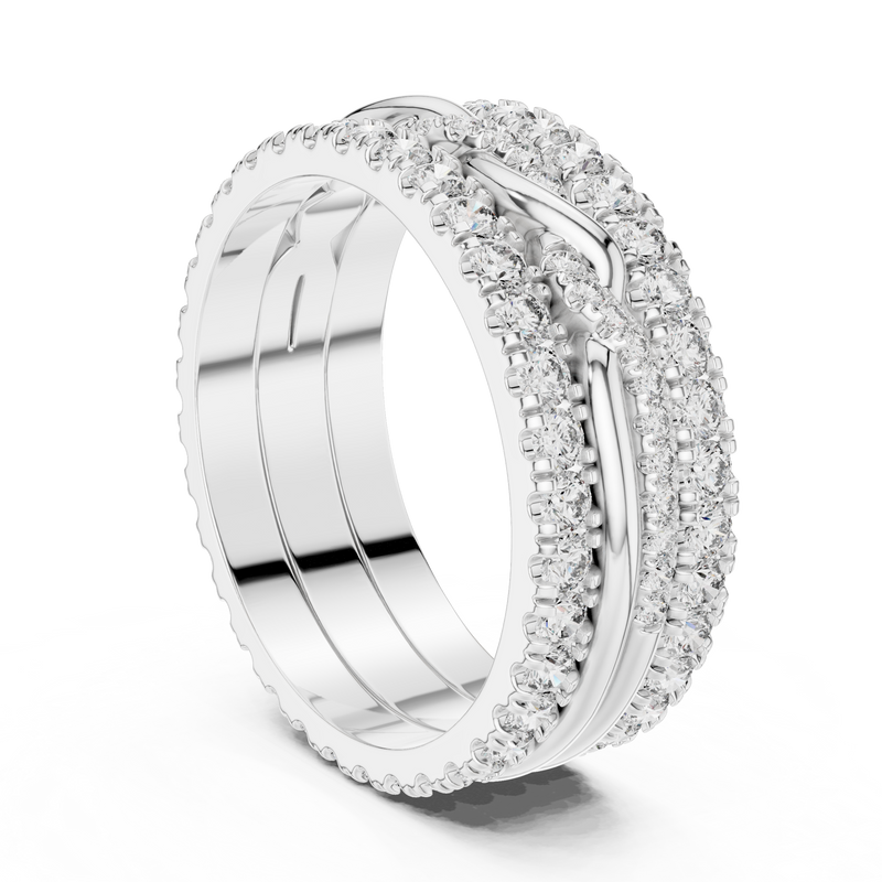 Ladies Ring DDLR-234@7 - White Gold - Image