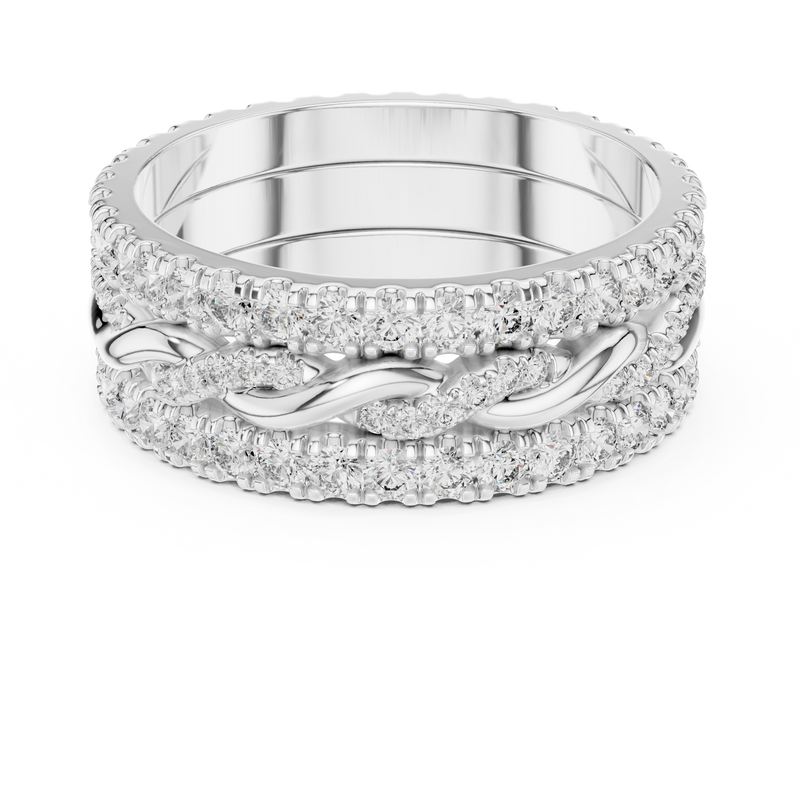 Ladies Ring DDLR-234@7 - White Gold - Image