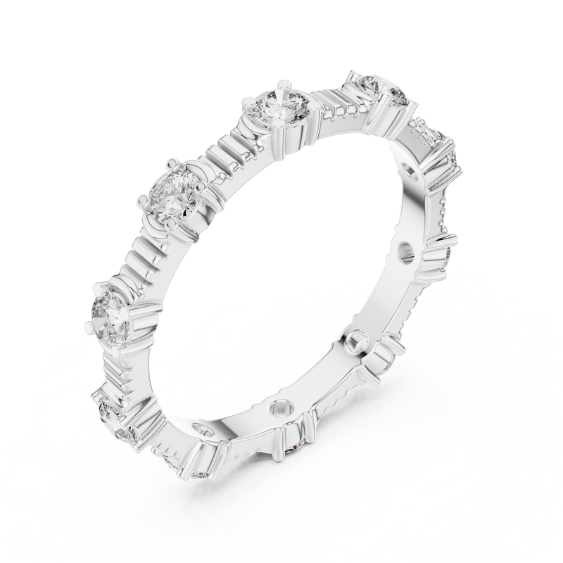 Ladies Ring DDLR-236@7 - White Gold - Image