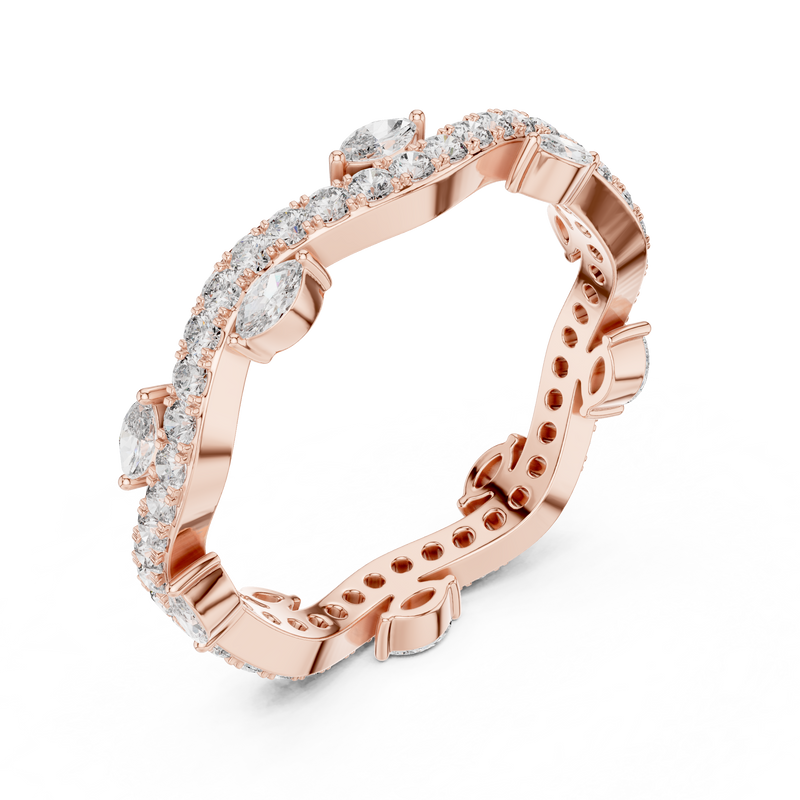 Ladies Ring DDLR-237@7 - Rose Gold - Image