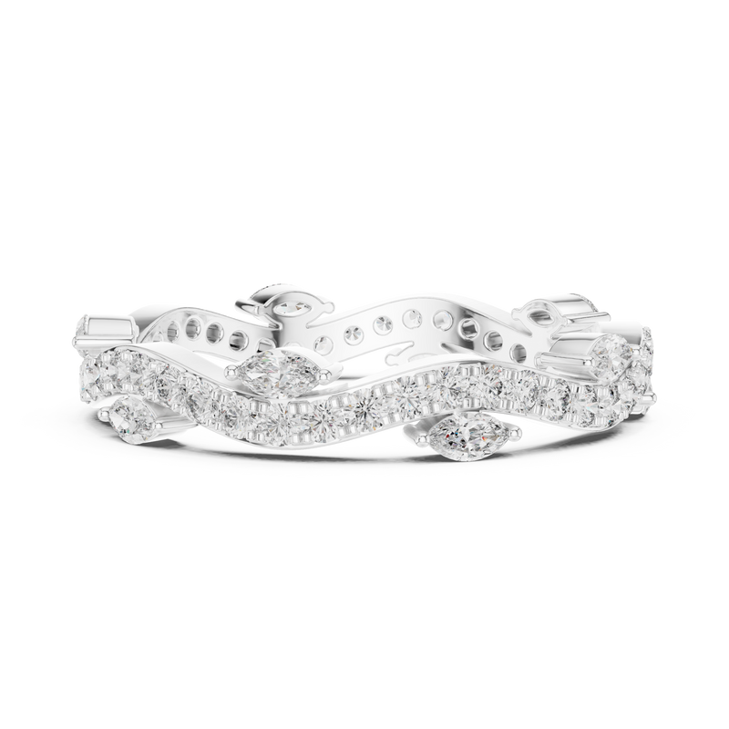 Ladies Ring DDLR-237@7 - White Gold - Image