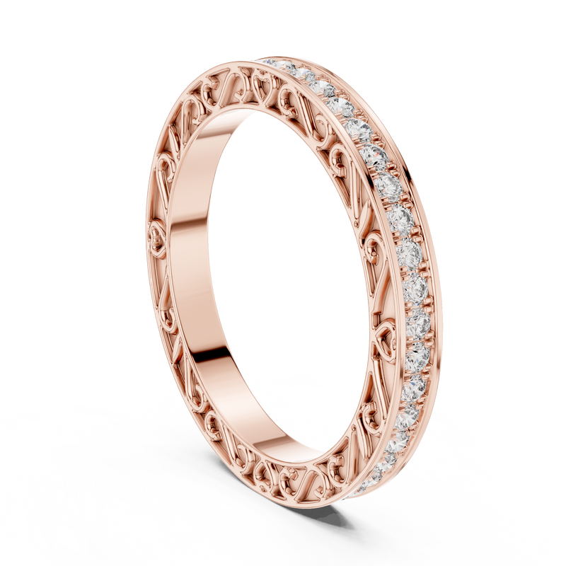 Ladies Ring DDLR-238@7 - Rose Gold - Image