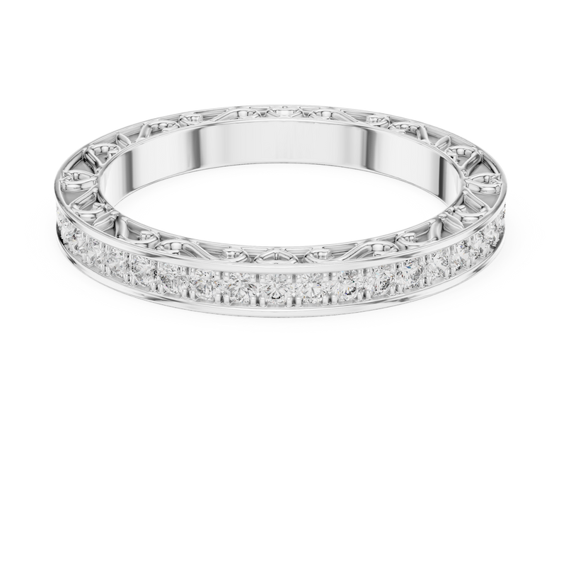 Ladies Ring DDLR-238@7 - White Gold - Image