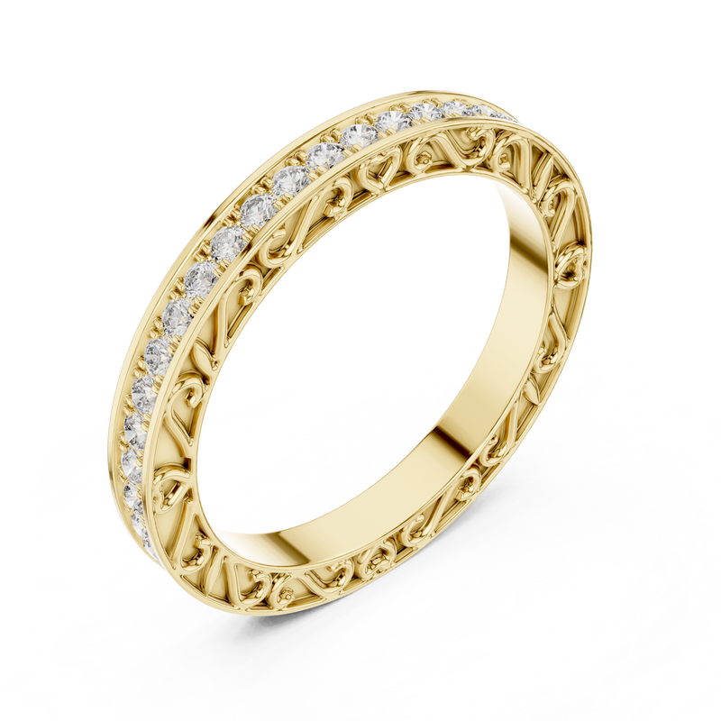 Ladies Ring DDLR-238@7 - Yellow Gold - Image