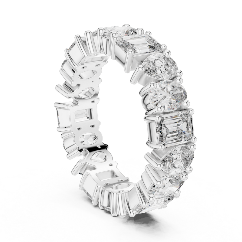 Ladies Ring DDLR-239@7 - White Gold - Image