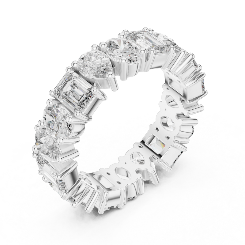 Ladies Ring DDLR-239@7 - White Gold - Image
