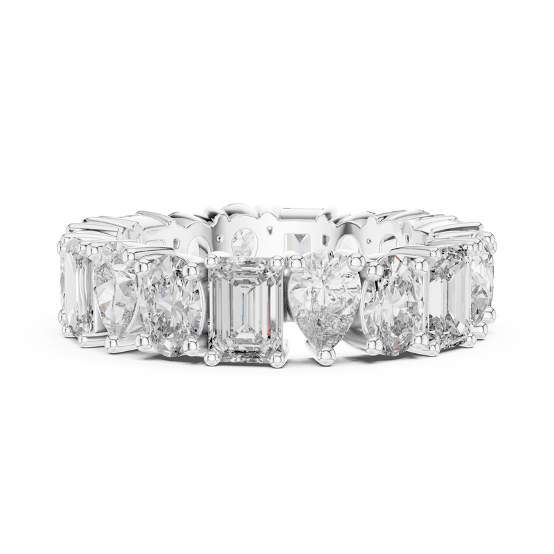 Ladies Ring DDLR-239@7 - White Gold - Image