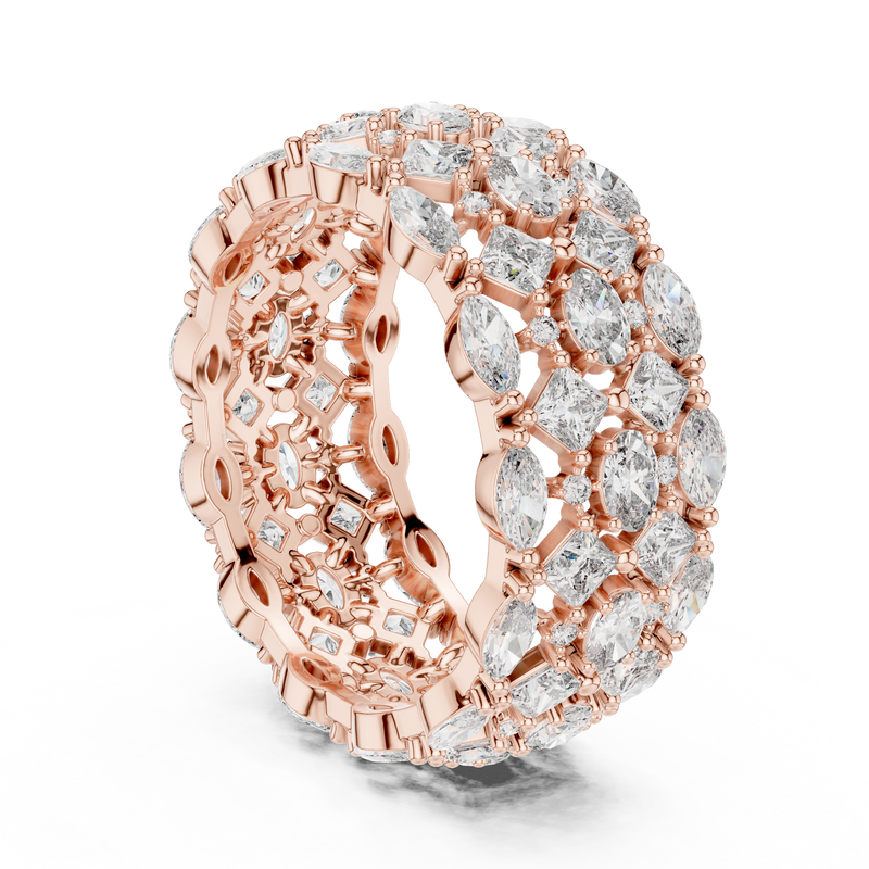 Ladies Ring DDLR-240@7 - Rose Gold - Image