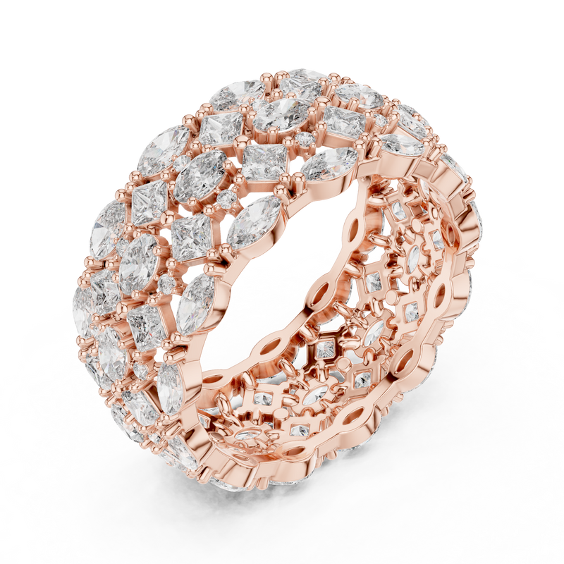 Ladies Ring DDLR-240@7 - Rose Gold - Image