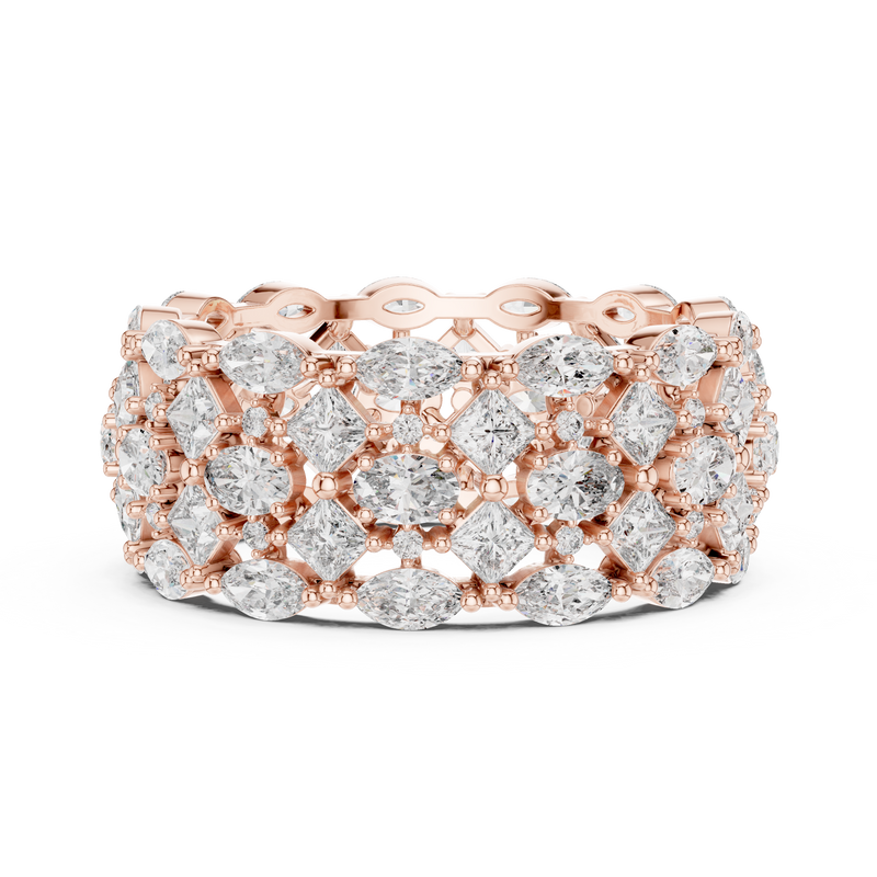 Ladies Ring DDLR-240@7 - Rose Gold - Image