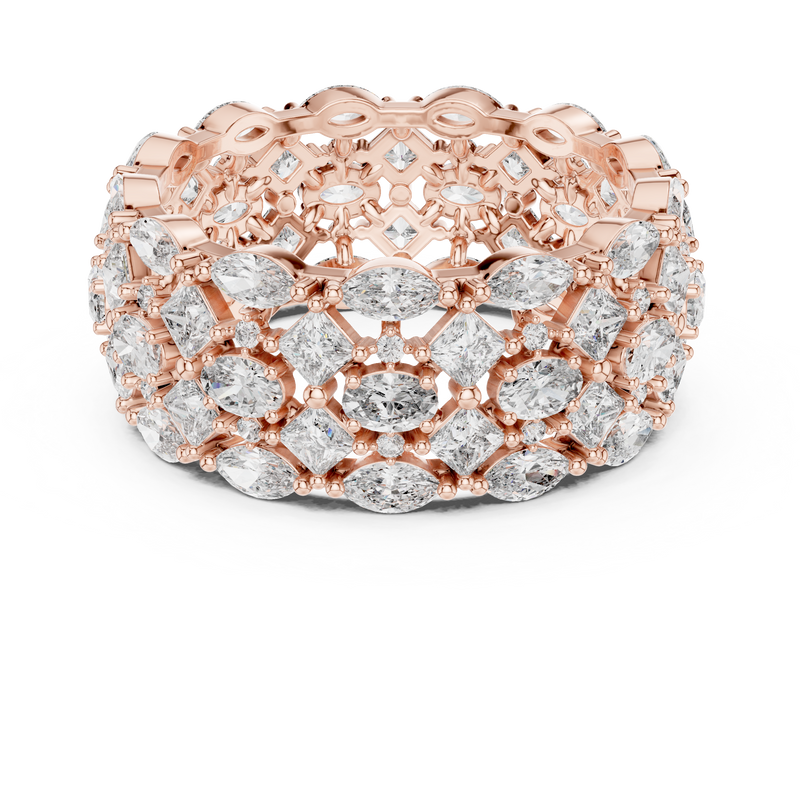 Ladies Ring DDLR-240@7 - Rose Gold - Image