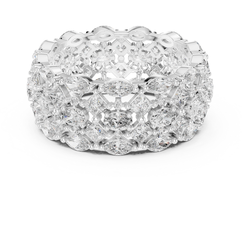 Ladies Ring DDLR-240@7 - White Gold - Image