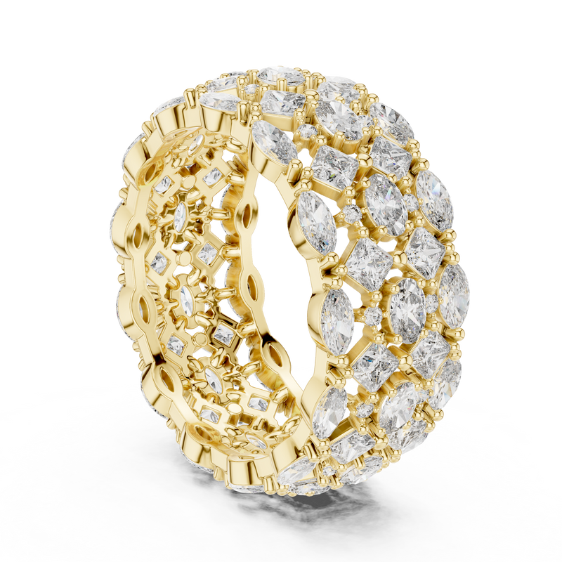 Ladies Ring DDLR-240@7 - Yellow Gold - Image