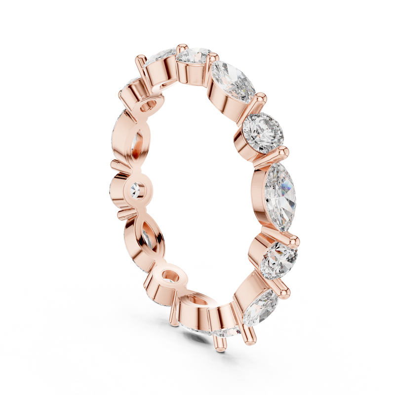Ladies Ring DDLR-242@7 - Rose Gold - Image
