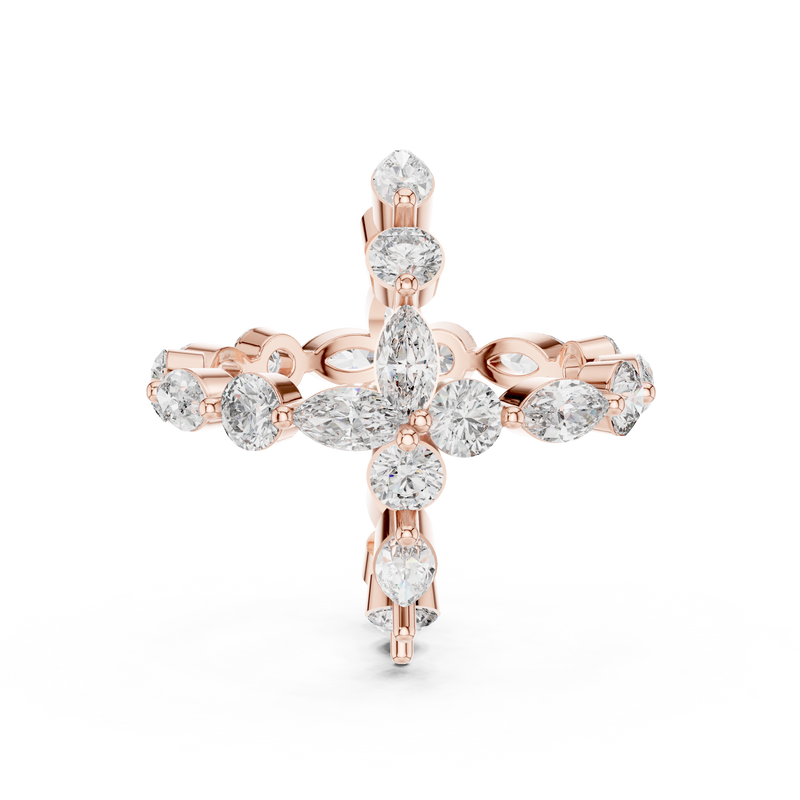 Ladies Ring DDLR-242@7 - Rose Gold - Image