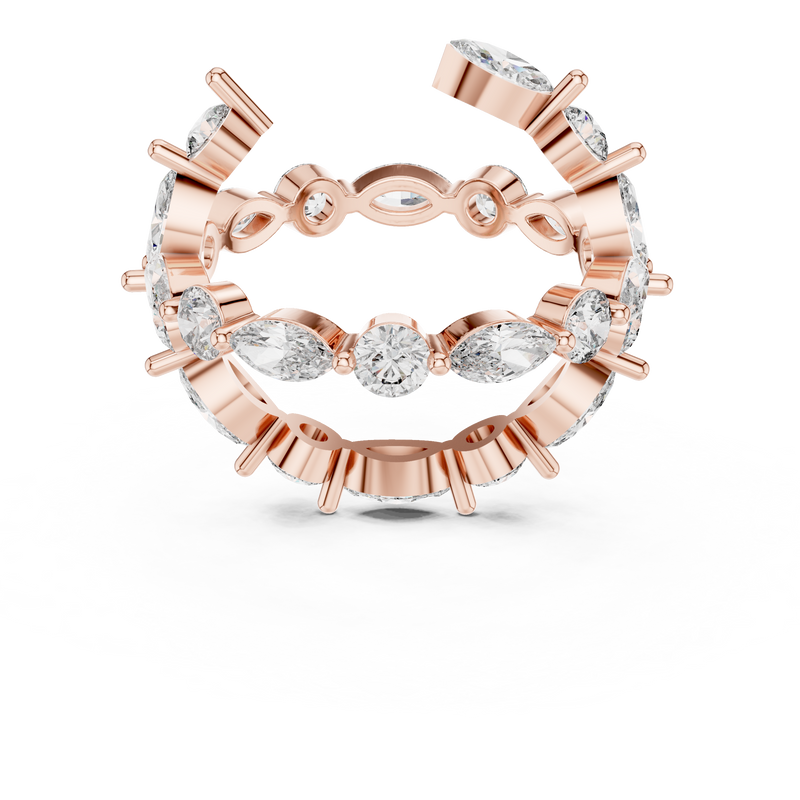 Ladies Ring DDLR-242@7 - Rose Gold - Image