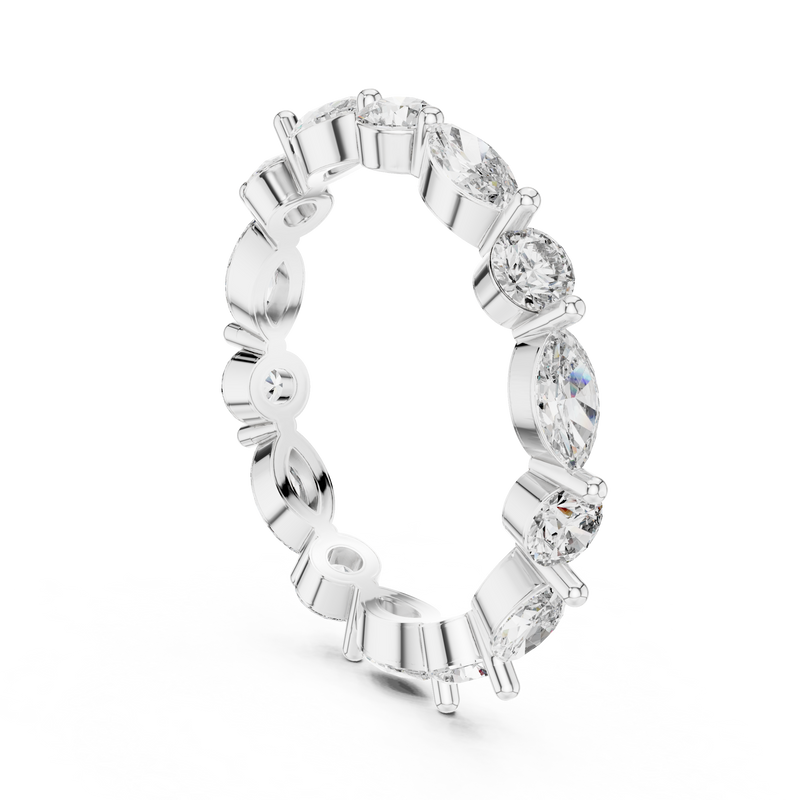 Ladies Ring DDLR-242@7 - White Gold - Image