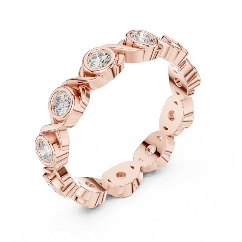 Ladies Ring DDLR-245@7 - Rose Gold - Image