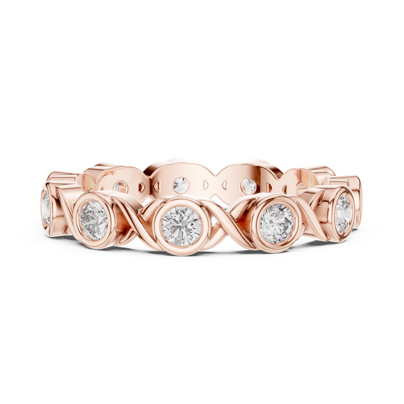 Ladies Ring DDLR-245@7 - Rose Gold - Image