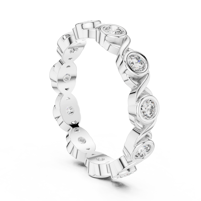 Ladies Ring DDLR-245@7 - White Gold - Image