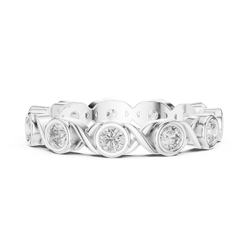 Ladies Ring DDLR-245@7 - White Gold - Image