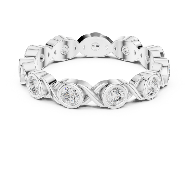 Ladies Ring DDLR-245@7 - White Gold - Image
