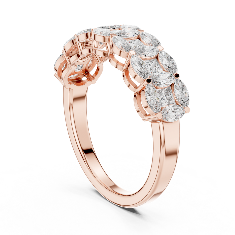 Ladies Ring DDLR-246@7 - Rose Gold - Image