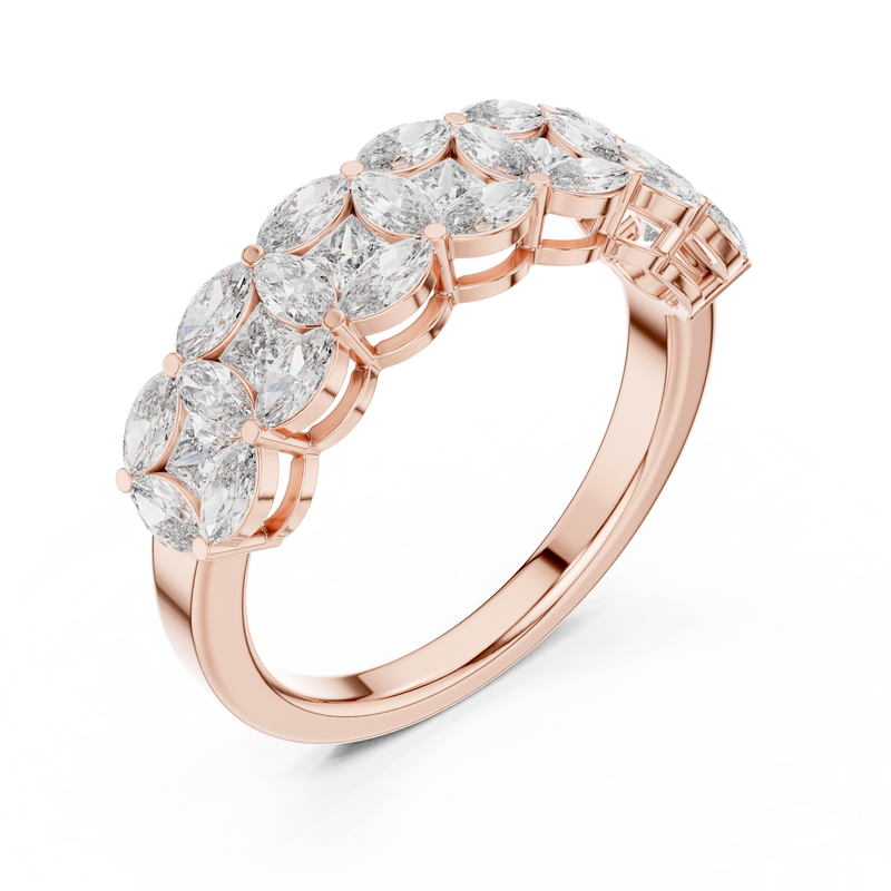 Ladies Ring DDLR-246@7 - Rose Gold - Image