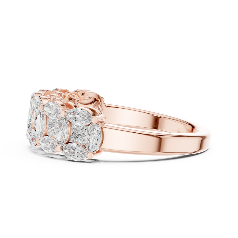 Ladies Ring DDLR-246@7 - Rose Gold - Image