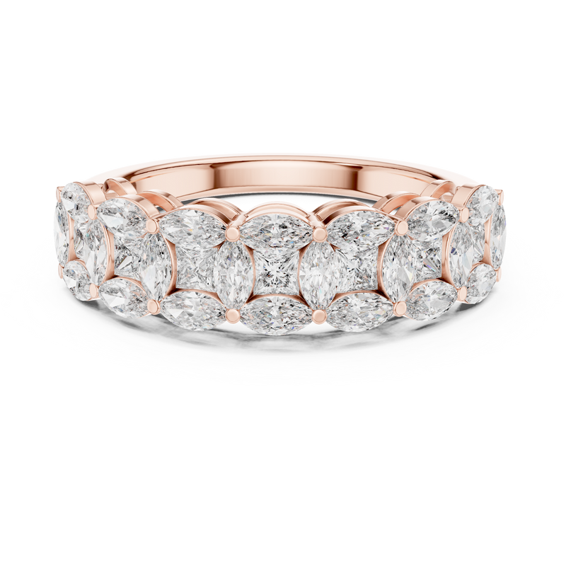 Ladies Ring DDLR-246@7 - Rose Gold - Image