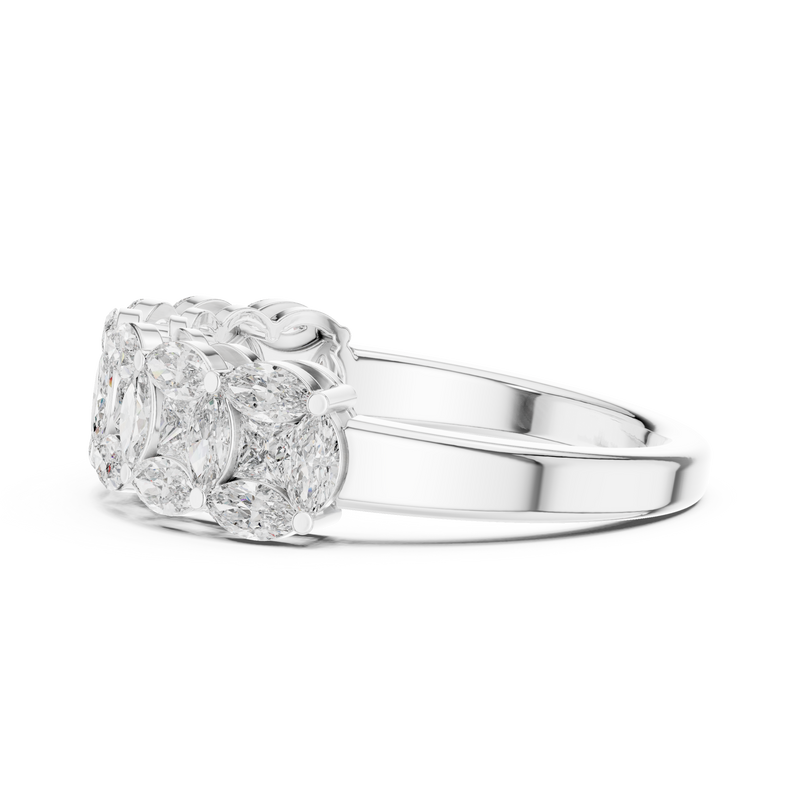 Ladies Ring DDLR-246@7 - White Gold - Image
