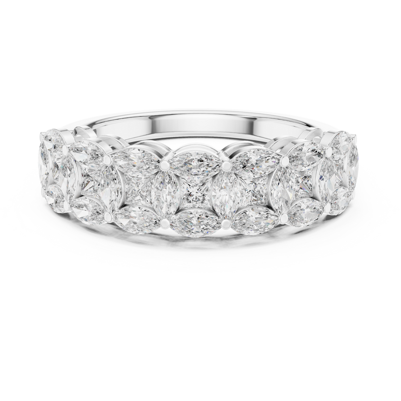 Ladies Ring DDLR-246@7 - White Gold - Image