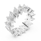 Ladies Ring DDLR-247@7 - White Gold - Image
