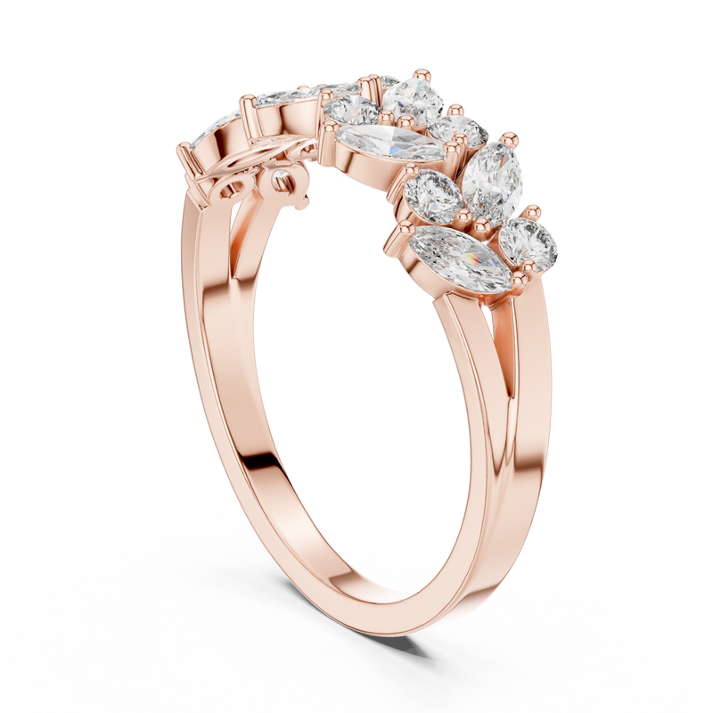 Ladies Ring DDLR-248@7 - Rose Gold - Image