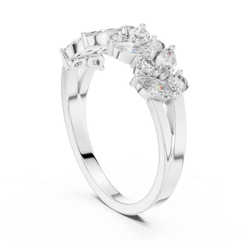 Ladies Ring DDLR-248@7 - White Gold - Image