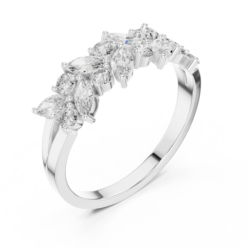 Ladies Ring DDLR-248@7 - White Gold - Image