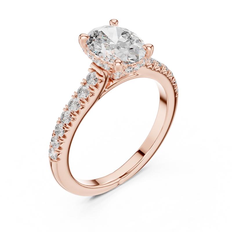 Ladies Ring DDLR-249@7 - Rose Gold - Image