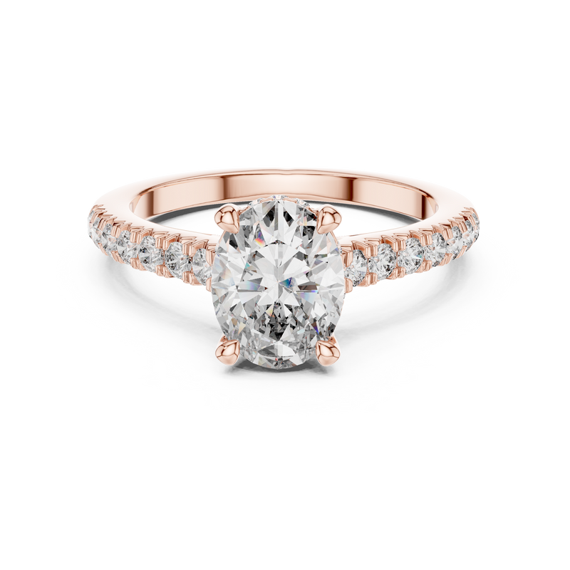 Ladies Ring DDLR-249@7 - Rose Gold - Image