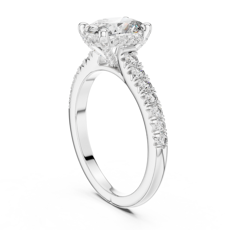 Ladies Ring DDLR-249@7 - White Gold - Image