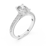 Ladies Ring DDLR-249@7 - White Gold - Image