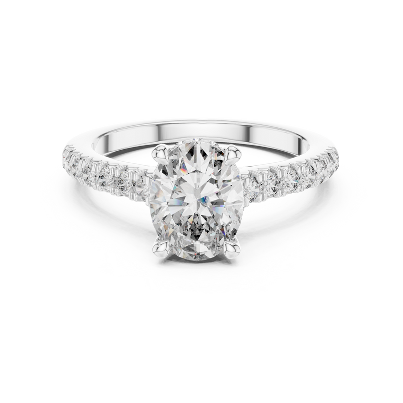 Ladies Ring DDLR-249@7 - White Gold - Image