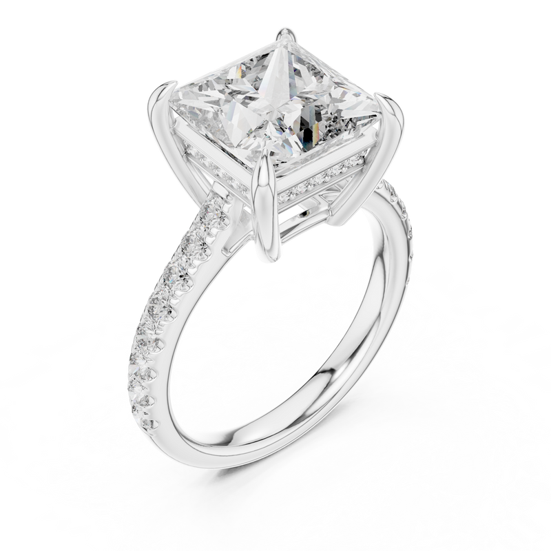 Ladies Ring DDLR-250@7 - White Gold - Image