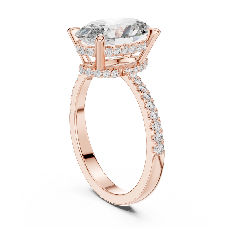 Ladies Ring DDLR-251@7 - Rose Gold - Image